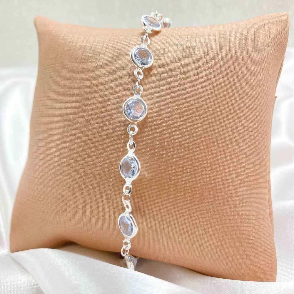 PULSEIRA PONTO DE LUZ FOLHEADO - COM BRINDE 